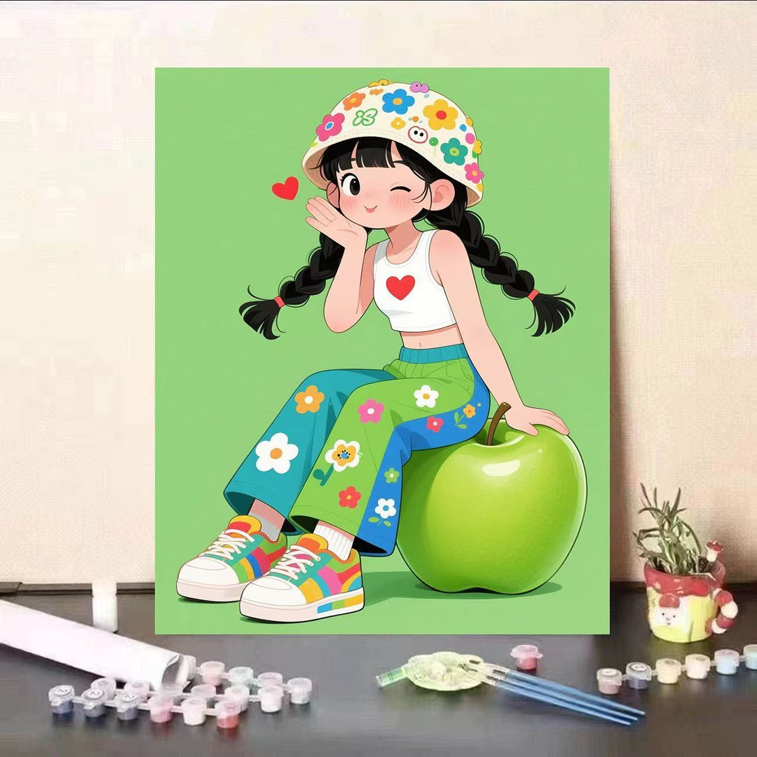 Playful Character Canvas Art Print Stornfield