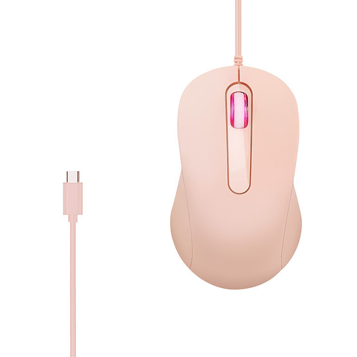 Ergonomic Wired Optical Mouse with Customizable RGB Lighting Stornfield