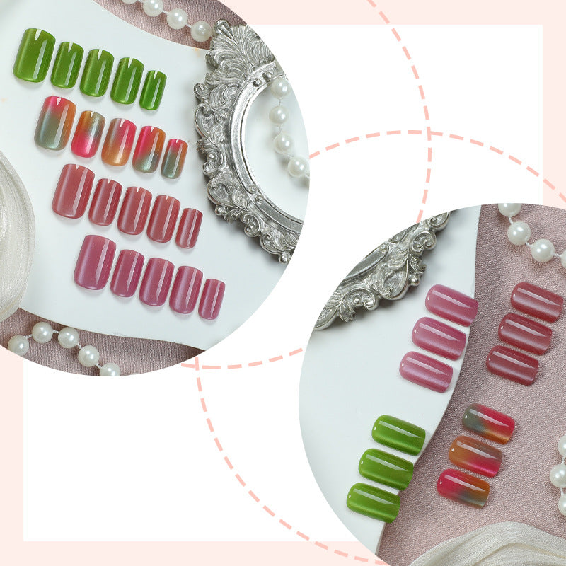 Artistic Ombre Effect Press-On Nails Stornfield