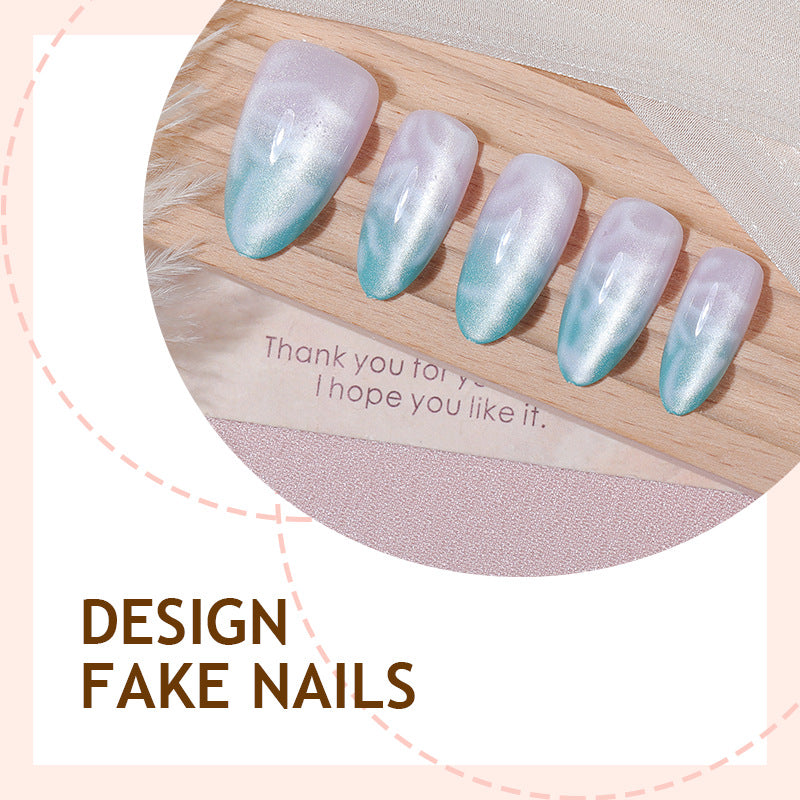 Artificial nail set with elegant gradient and luxurious shine Stornfield