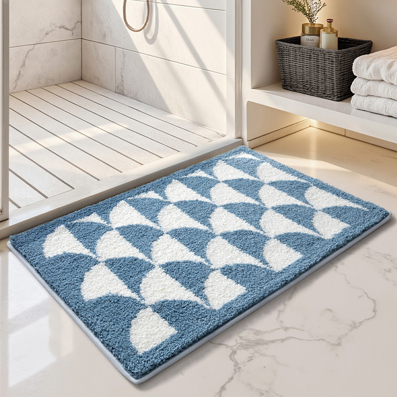 Luxurious Checkered Bath Mat Stornfield