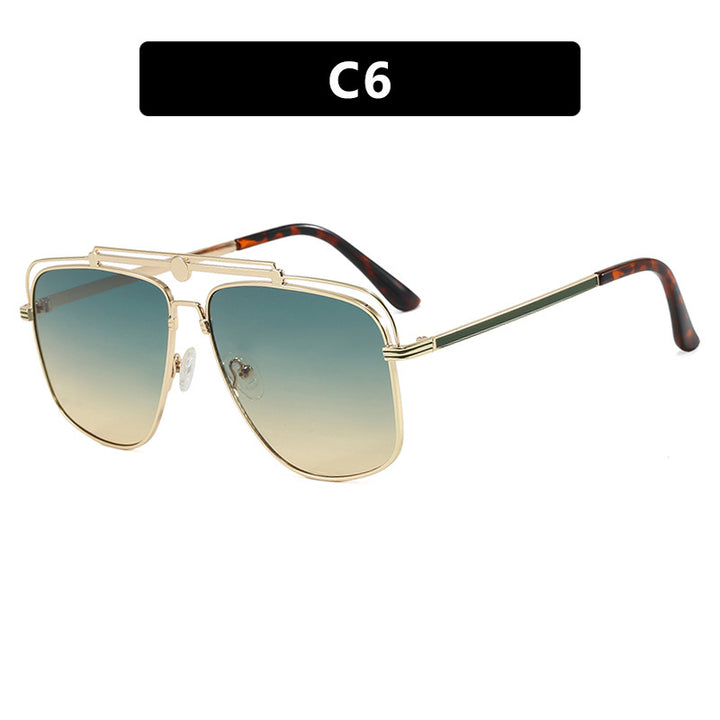 Women's elegant square sunglasses with gold accents Stornfield