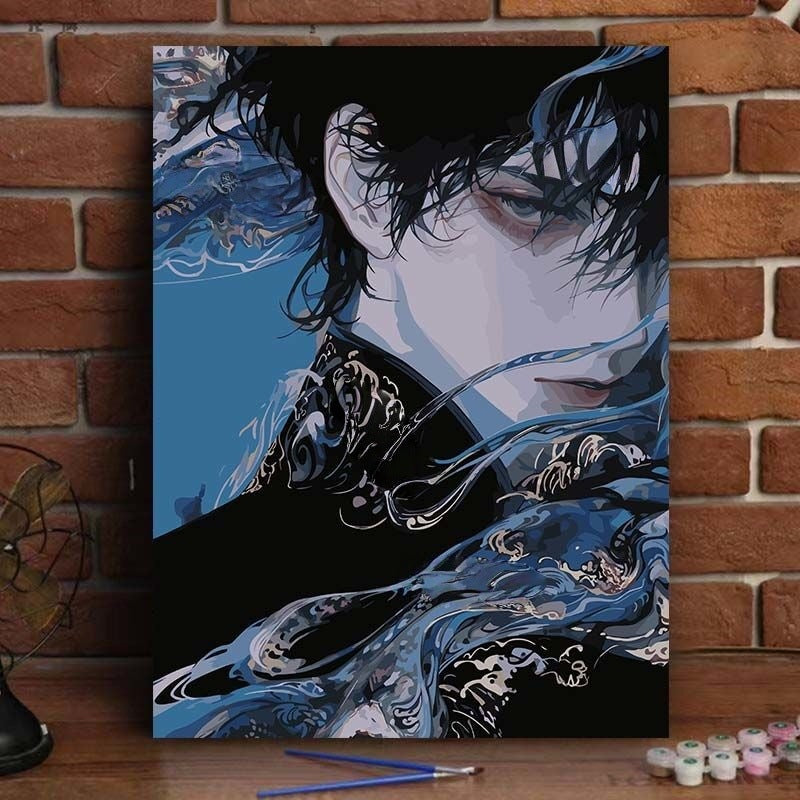Abstract Art Portrait Canvas Print Stornfield