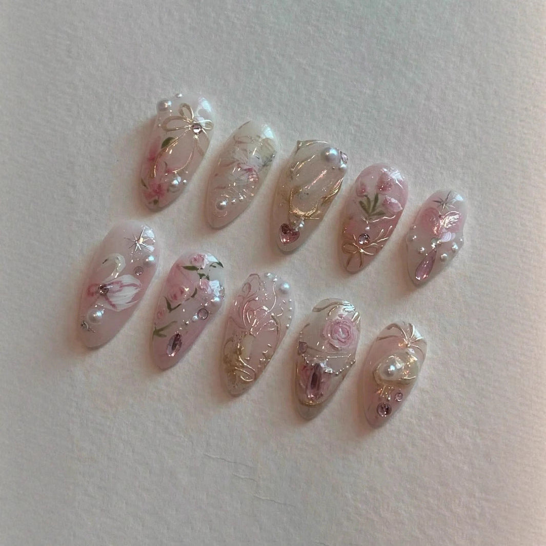 Artistic Press-On Nail Art Set Stornfield
