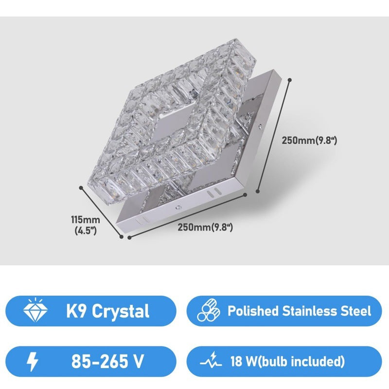 Modern Decorative Crystal Wall Light Fixture