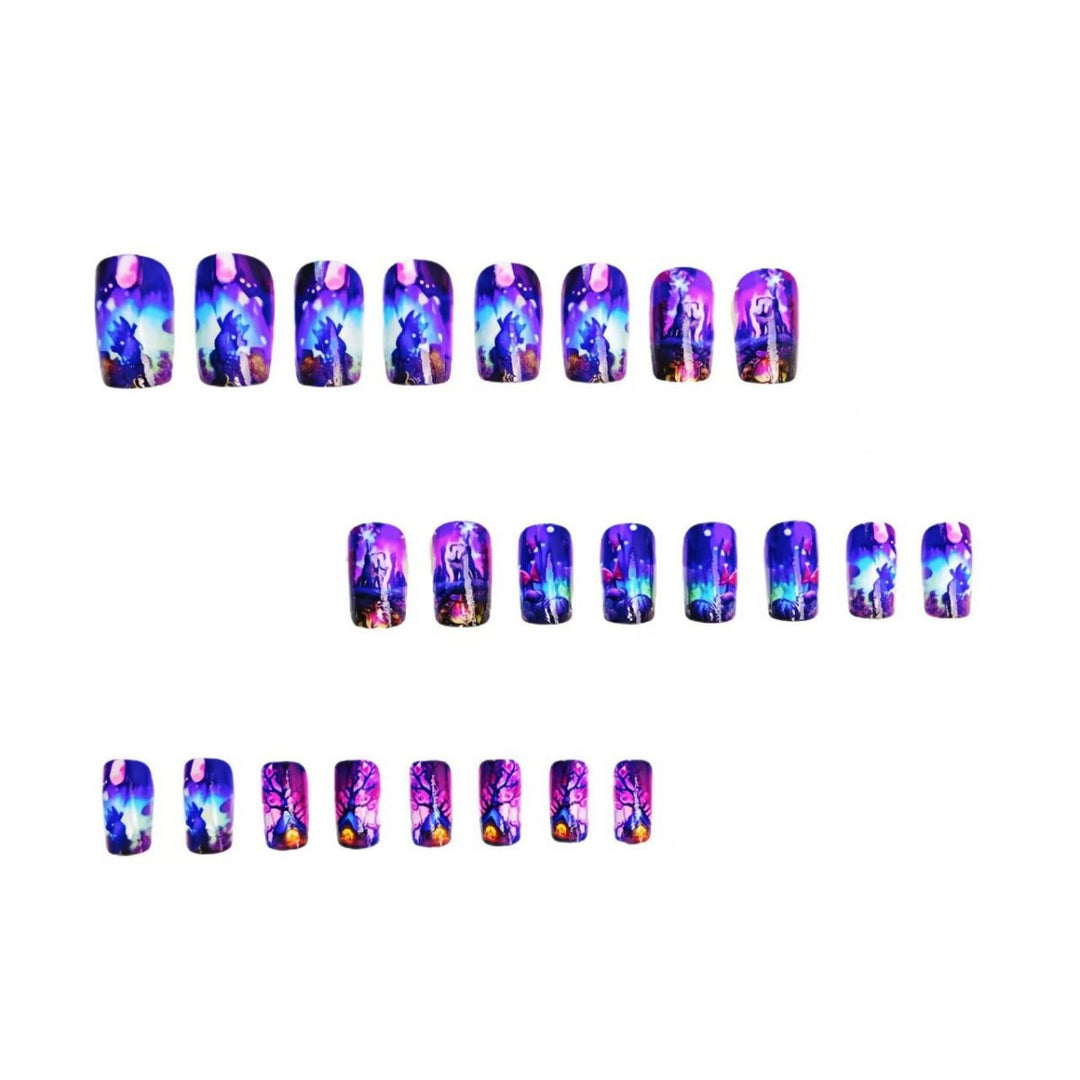 Artful 3D Nail Tips with Fantasy Worlds Stornfield