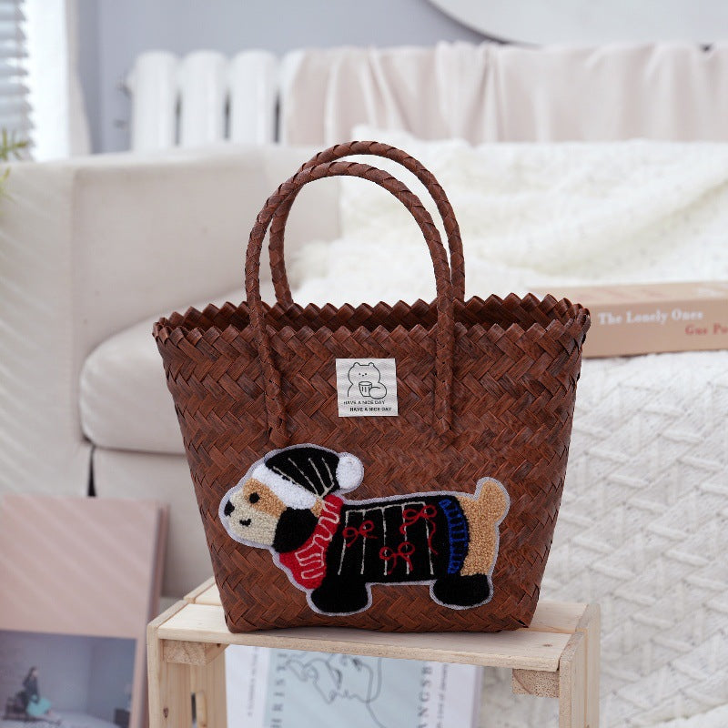 Handcrafted Basket Bag Made of High-Quality Material Stornfield