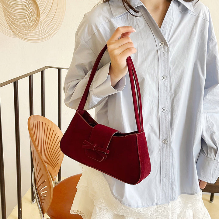 Elegant Bow-Detail Velvet Handbag Stornfield
