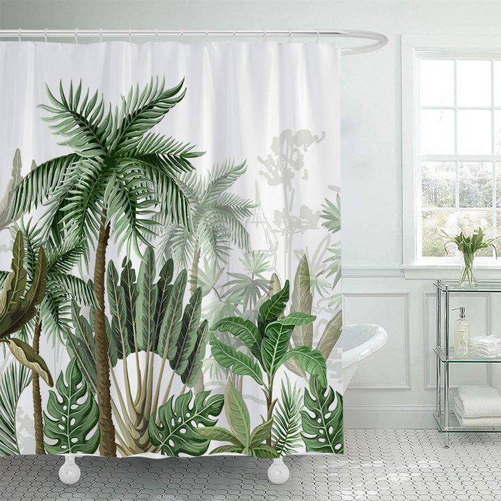 Tropical Botanical Shower Curtain Stornfield
