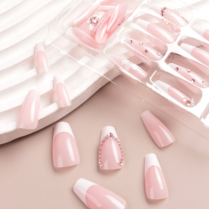 Floral Embellished Press-On Nail Tips Stornfield