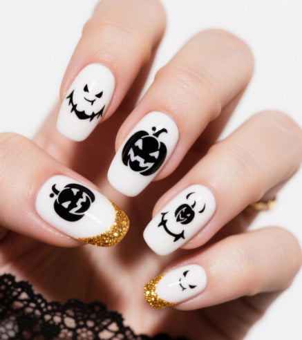 Artistic Halloween Themed Nail Art Stornfield