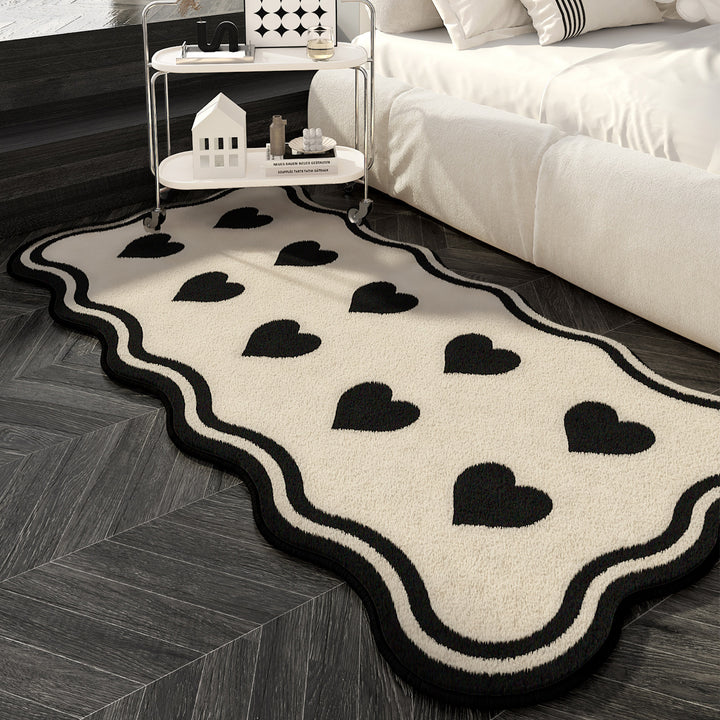 Heart-Shaped Decorative Area Rug
