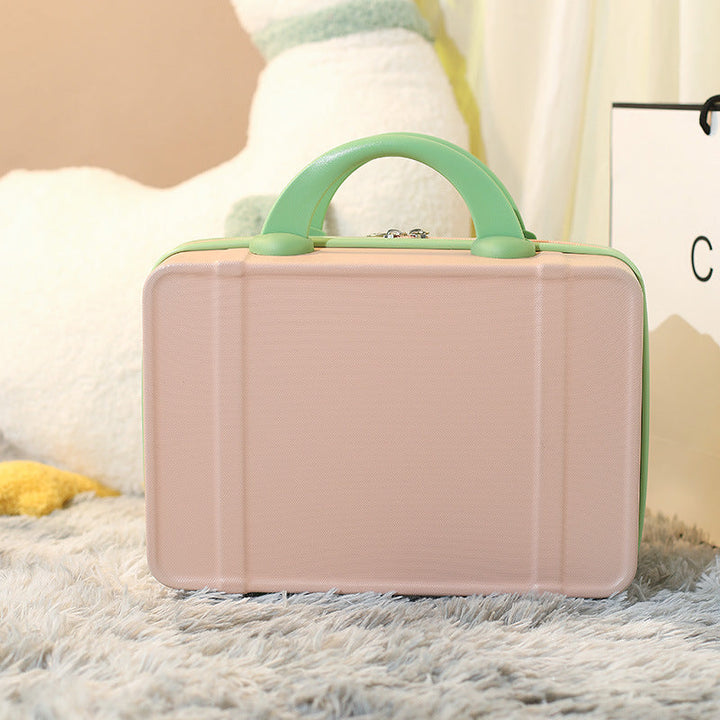 hard-shell travel cosmetic case with double-zip closure top handle and protective feet Stornfield