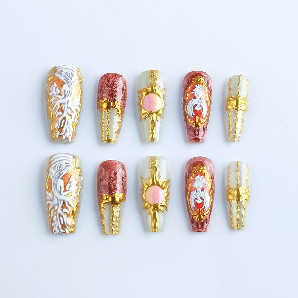 Artistic Decorative Press-On Nails Stornfield