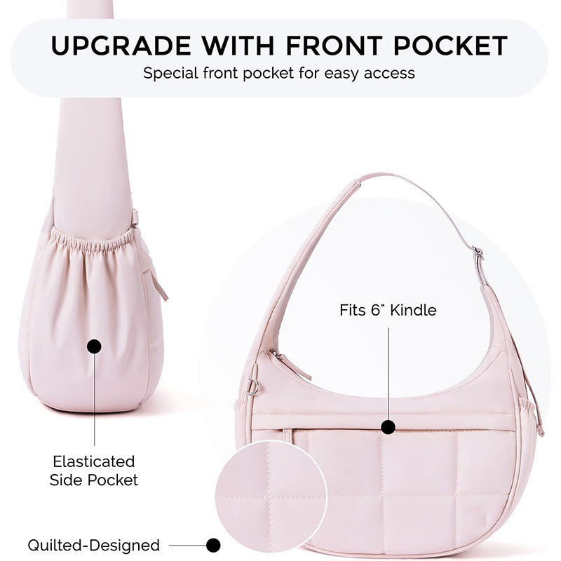 Fashionable shoulder bag with quilted surface Stornfield