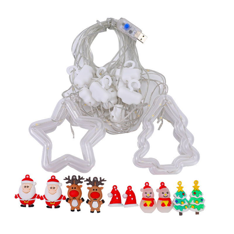 Christmas decorative light stars with snowflakes Stornfield