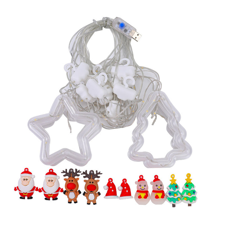 Christmas decorative light stars with snowflakes Stornfield