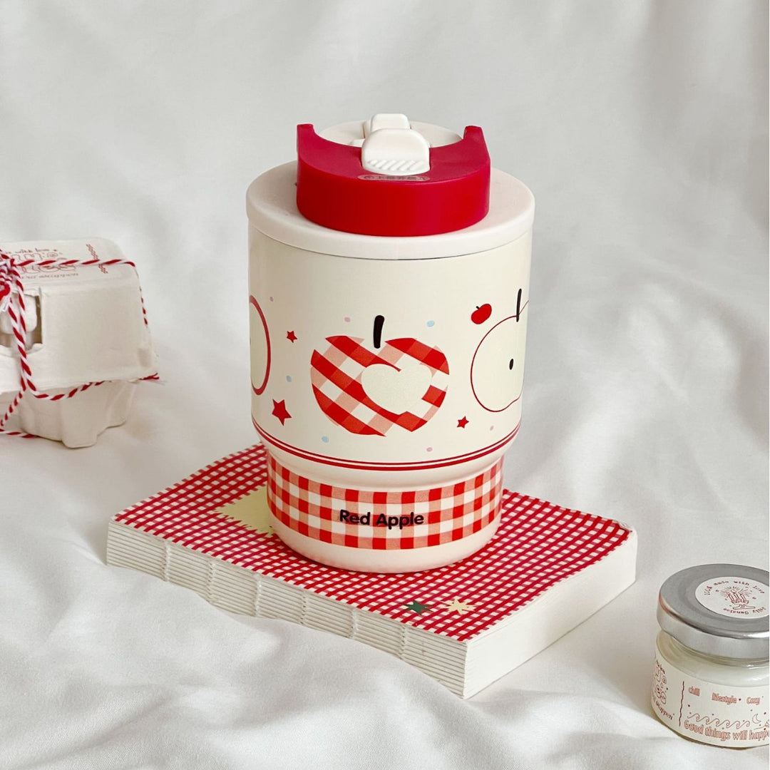 Ladies insulated cup with cheerful apple design Stornfield