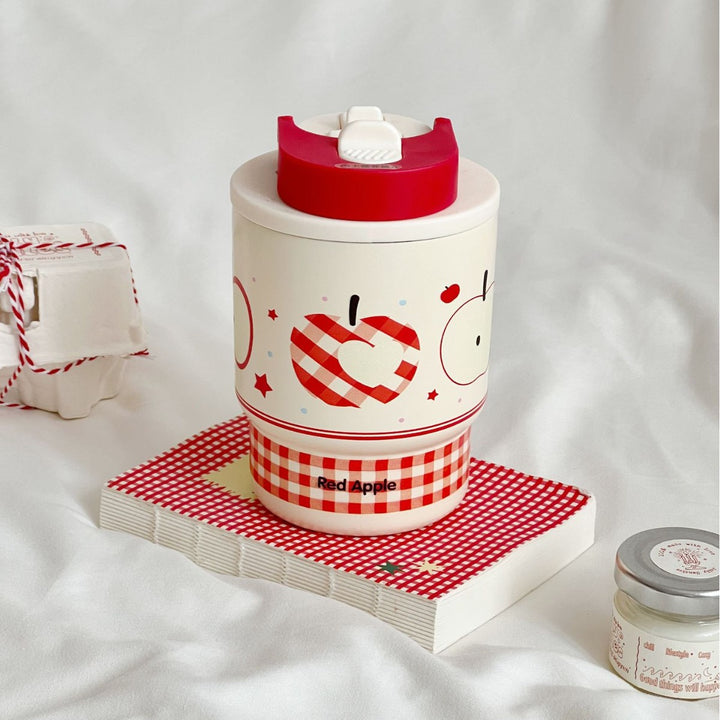 Ladies insulated cup with cheerful apple design Stornfield