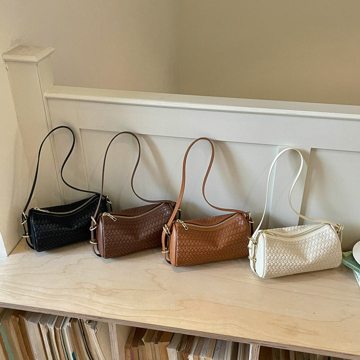 Woven Textured Crossbody Clutch