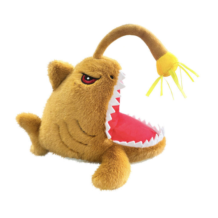 Plush Shark Toy with Dangling Angler Lure and Soft Embroidered Teeth Stornfield