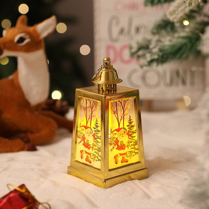 Decorative Christmas lantern with winter motifs Stornfield