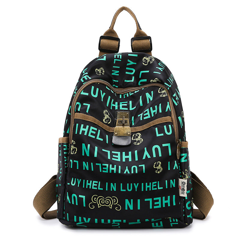Floral Print Canvas Backpack Stornfield