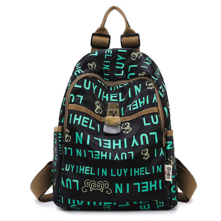 Floral Print Canvas Backpack Stornfield