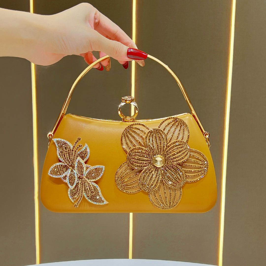 Decorative Floral Evening Handbag