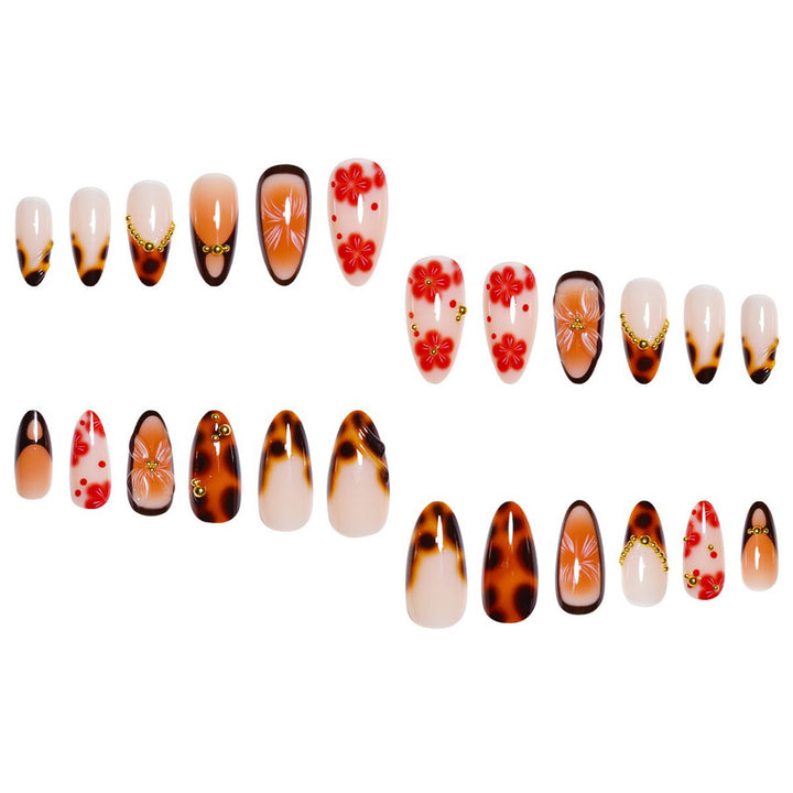 Artistic Floral Nail Art Extensions Stornfield