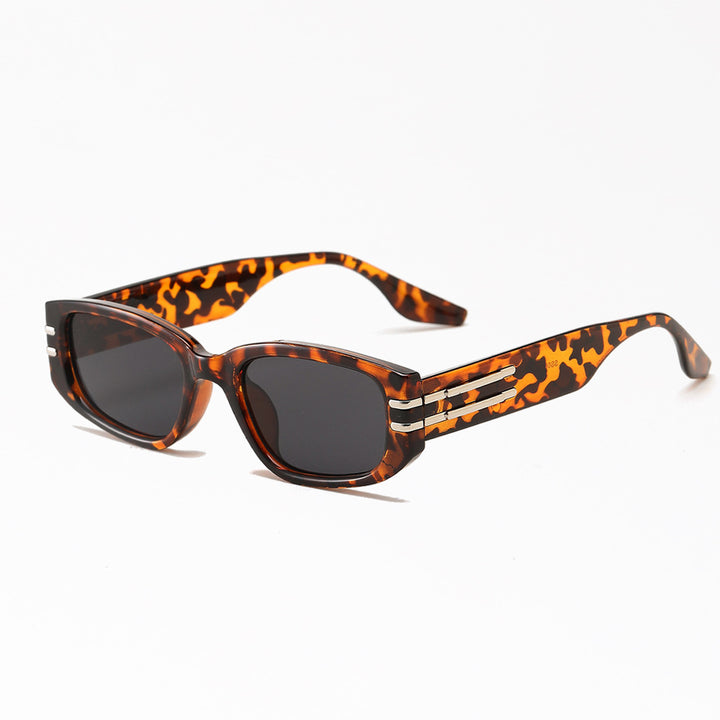 Women's fashionable rectangular sunglasses with elegant metal accents Stornfield
