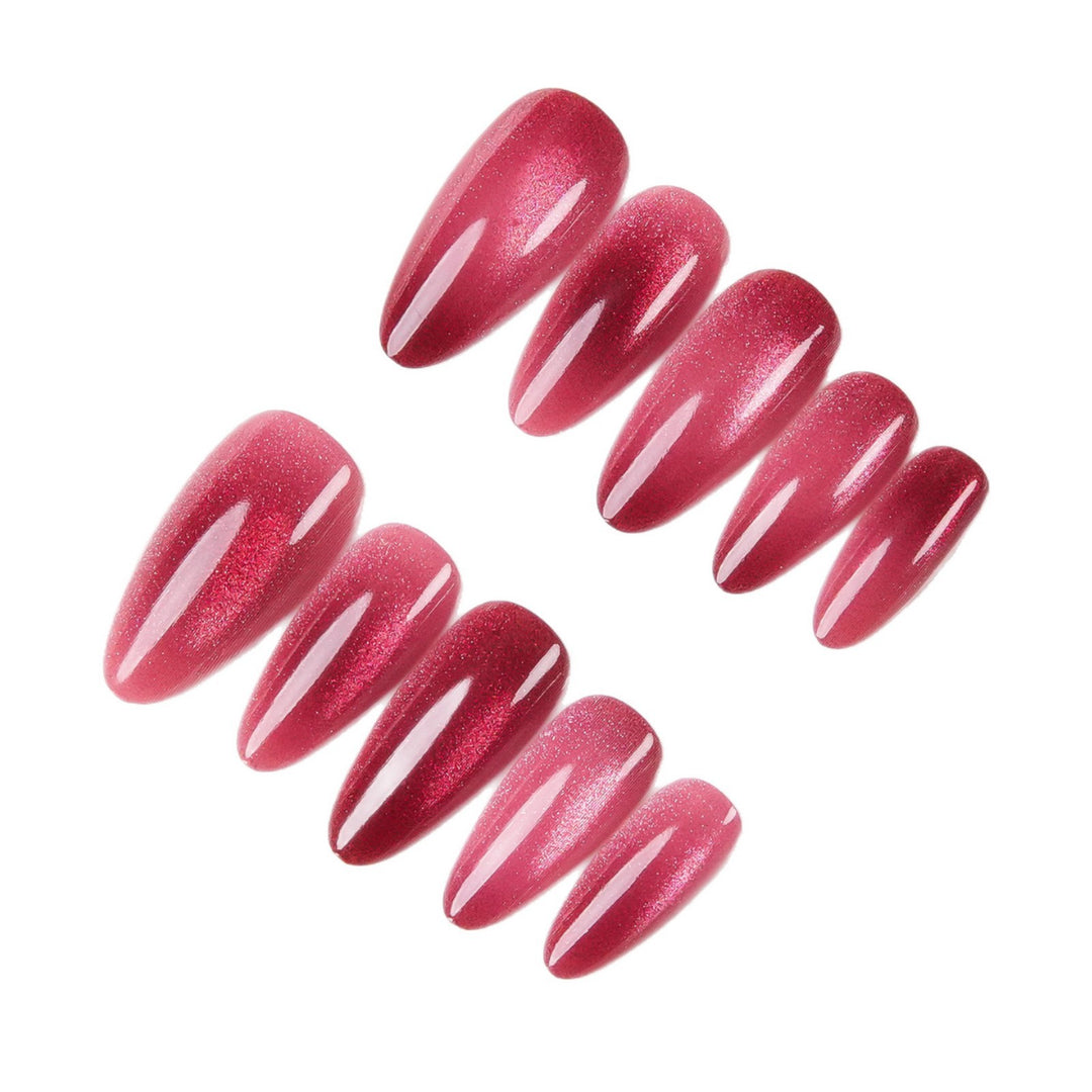 Iridescent Pointed Press-On Nail Set