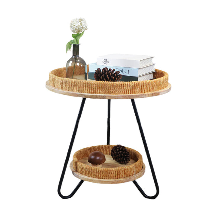 Decorative Round Woven Coffee Table Stornfield