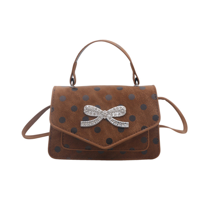 WoElegant Polka Dot Handheld Satchel Bag Stornfield