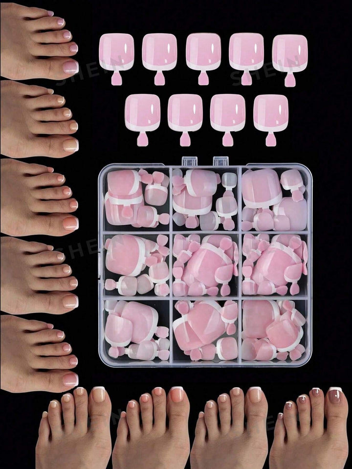 Decorative Press-On Pedicure Kit Stornfield
