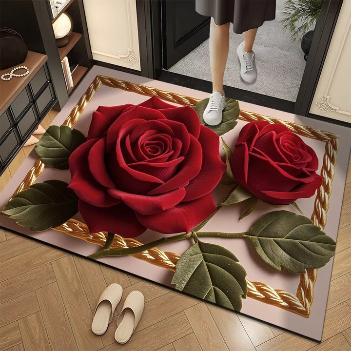 Floral 3D Decorative Area Mat