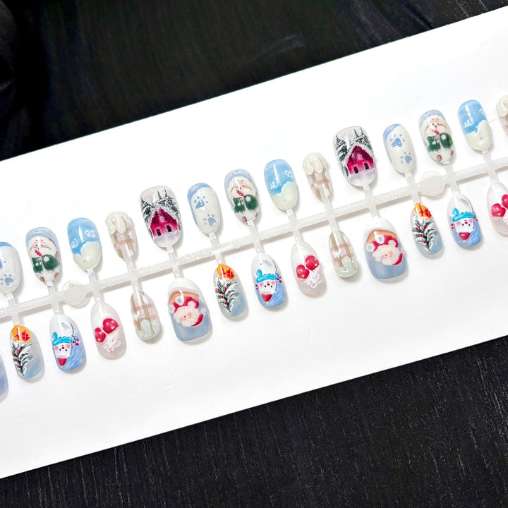 Seasonal Themed Press-On Nail Art Set