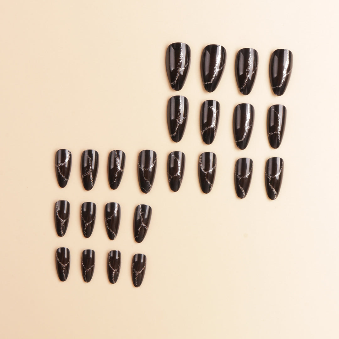 Artistic Pointed Press-On Nail Designs Stornfield
