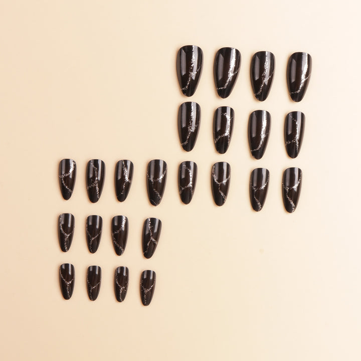 Artistic Pointed Press-On Nail Designs Stornfield