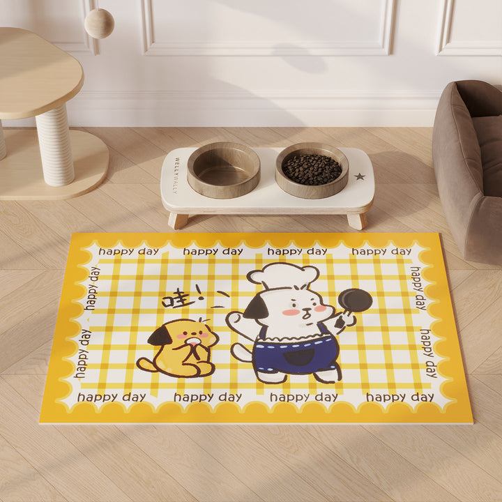 Cat-Themed Feeding Mat