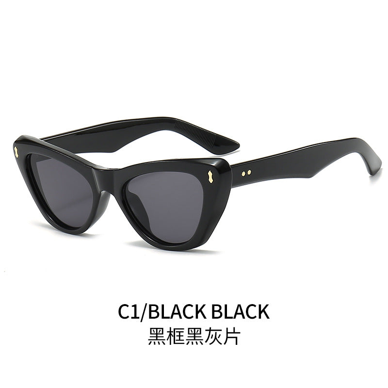Ladies Cat-Eye Sunglasses with Elegant Accentuated Frame Stornfield