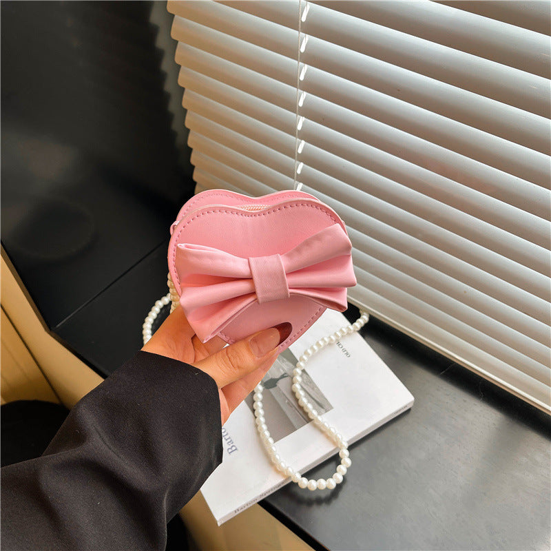 WoHeart-Shaped Bow Clutch Bag Stornfield