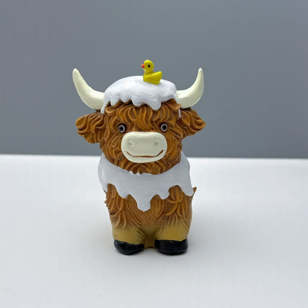 Funny Highland Cattle Figurine Stornfield