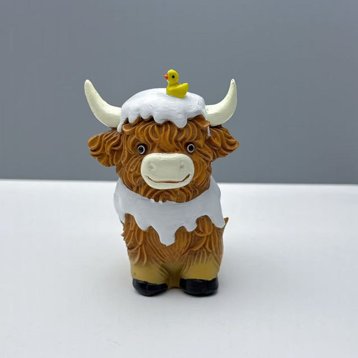 Funny Highland Cattle Figurine Stornfield