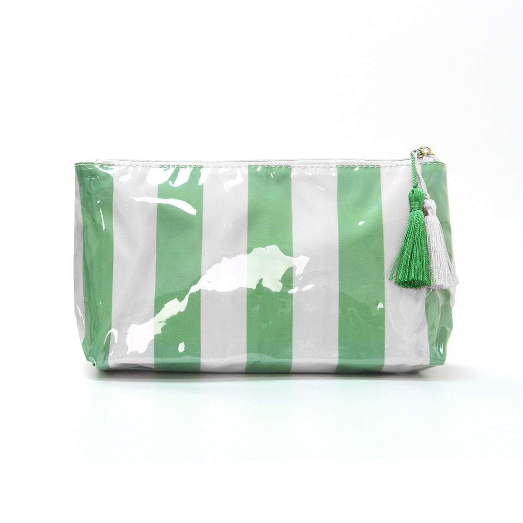 Cosmetic pouch with colorful check pattern Stornfield