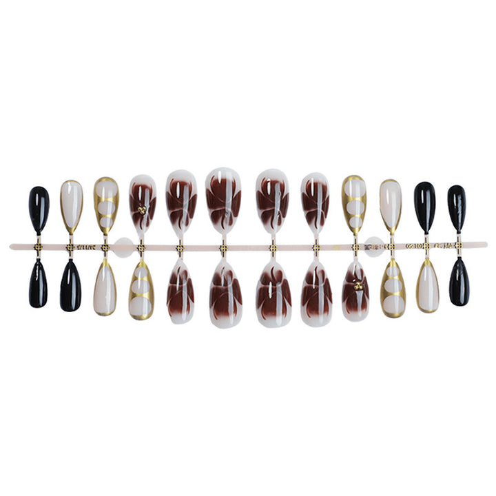 Art nail set with creative geometric accents Stornfield