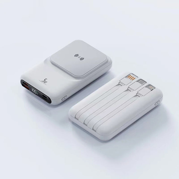 Portable Wireless Charger with Integrated Multi-Charging Station Stornfield