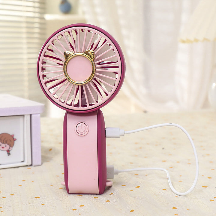 Ladies Portable Hand Fan in Cheerful Animal Design Stornfield