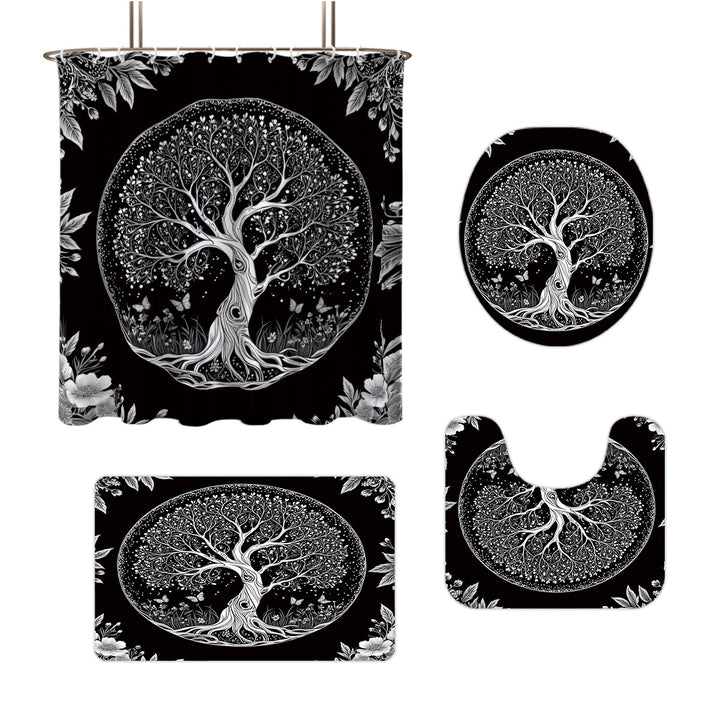 Artistic Tree Design Bathroom Set Stornfield