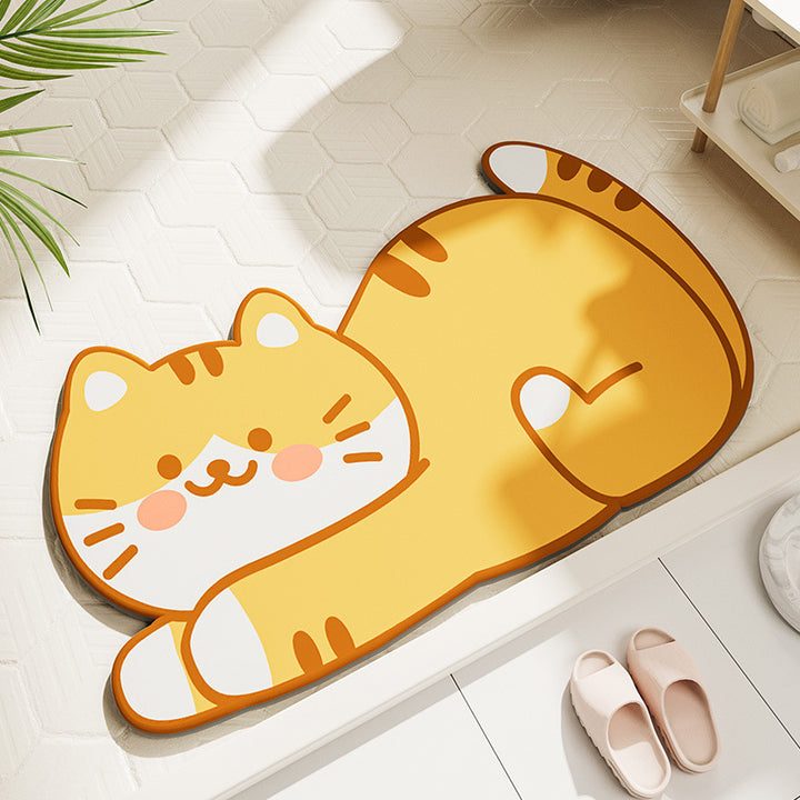 Plush Cartoon Bunny Bath Mat